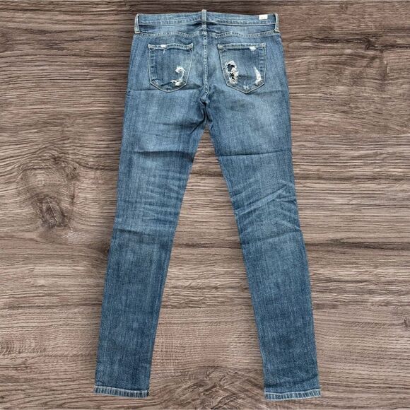 KanCan Blue Skinny Jeans with Extra Distressed Details - Picture 2 of 6